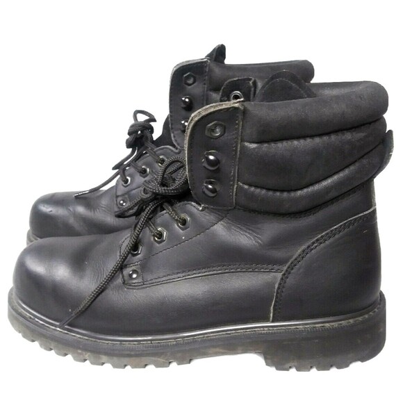 Sears Other - Vintage Sears Steel Toe Boots Men's Size 9.5 D Black Leather